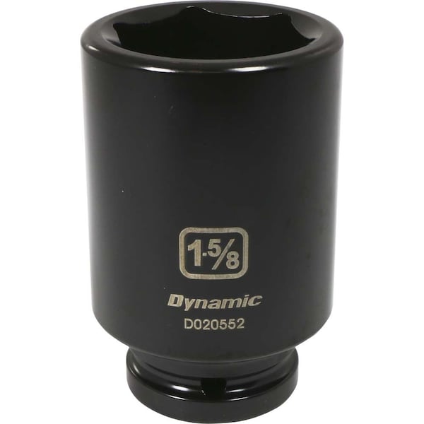 3/4" Drive Deep Socket, Black Phosphate, Tools 3/4" Drive 6 Point SAE, 1-5/8" Deep Length